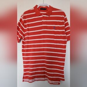 Ralph Lauren Red and White Polo Shirt